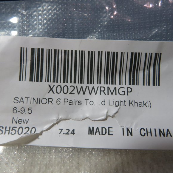 NEW "TOE SOCKS"  Satinior - Picture 2 of 2